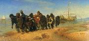 Ilya Repin Burlaks on Volga, USA oil painting artist